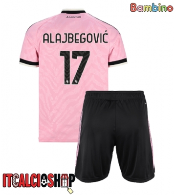 Juventus Kerim Alajbegovic #17 Seconda Maglia Bambino 2026-27 Manica Corta (+ Pantaloni corti)
